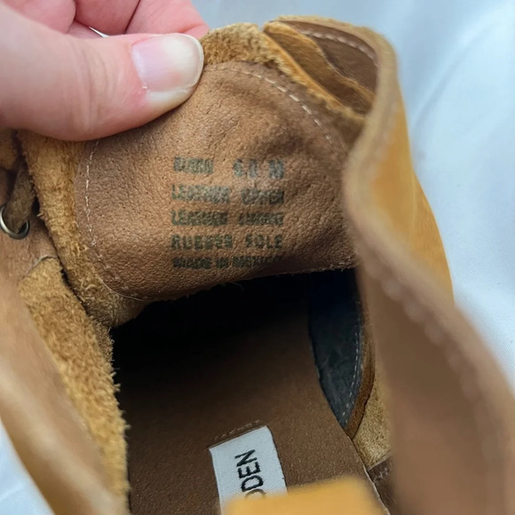 Steve Madden Rubin Booties Size 6 Brown Leather Rugged Chic - Picture 12 of 13